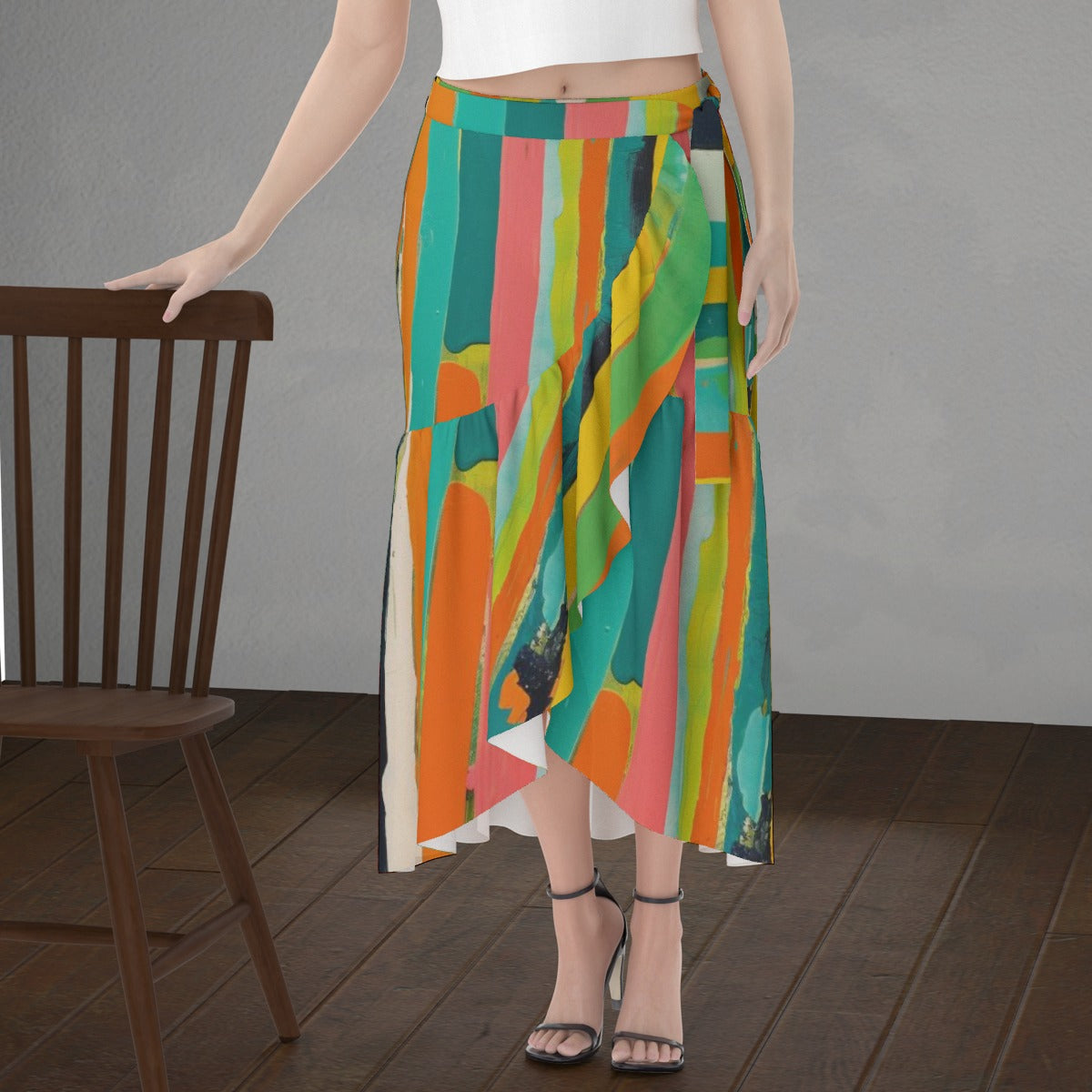 All-Over Print Women's Wrap Skirt