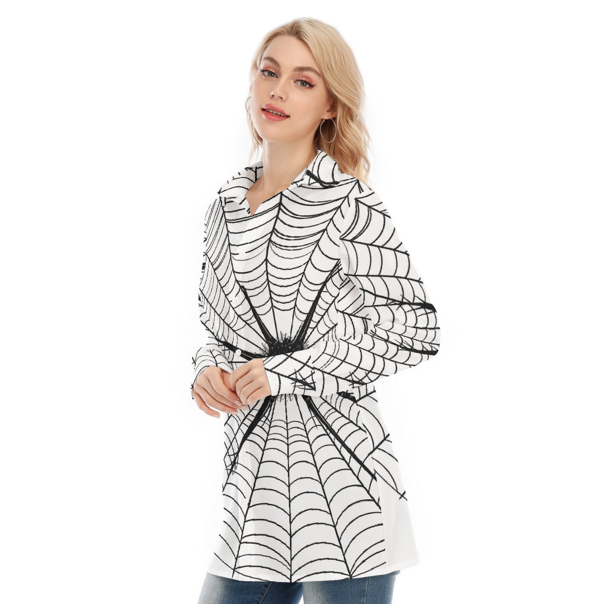 All-Over Print Women's Long Shirt