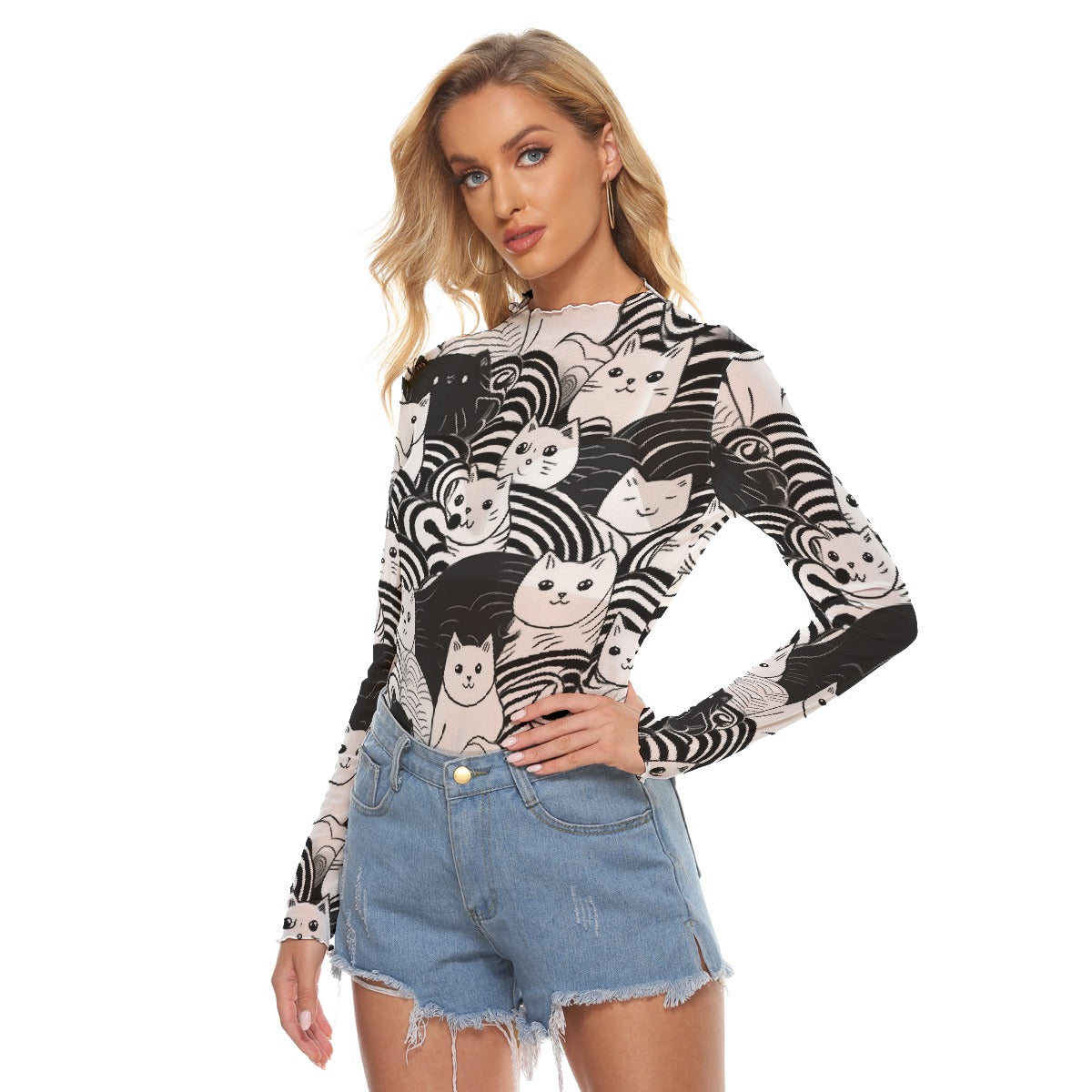 All-Over Print Women's Mesh T-shirt