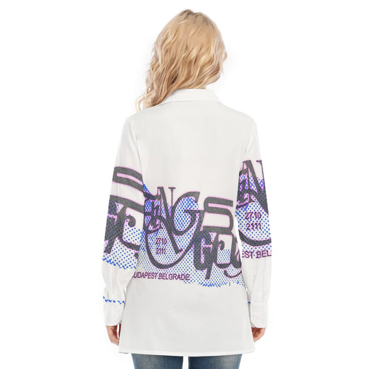 All-Over Print Women's Long Shirt