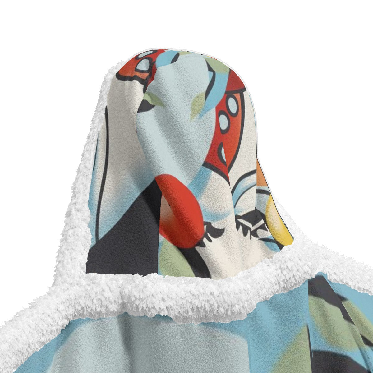 All-Over Print Unisex Wearable Hooded Blanket