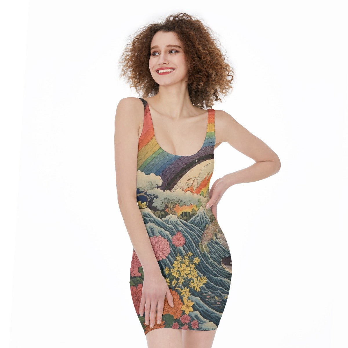 All-Over Print Women's Bodycon Dress