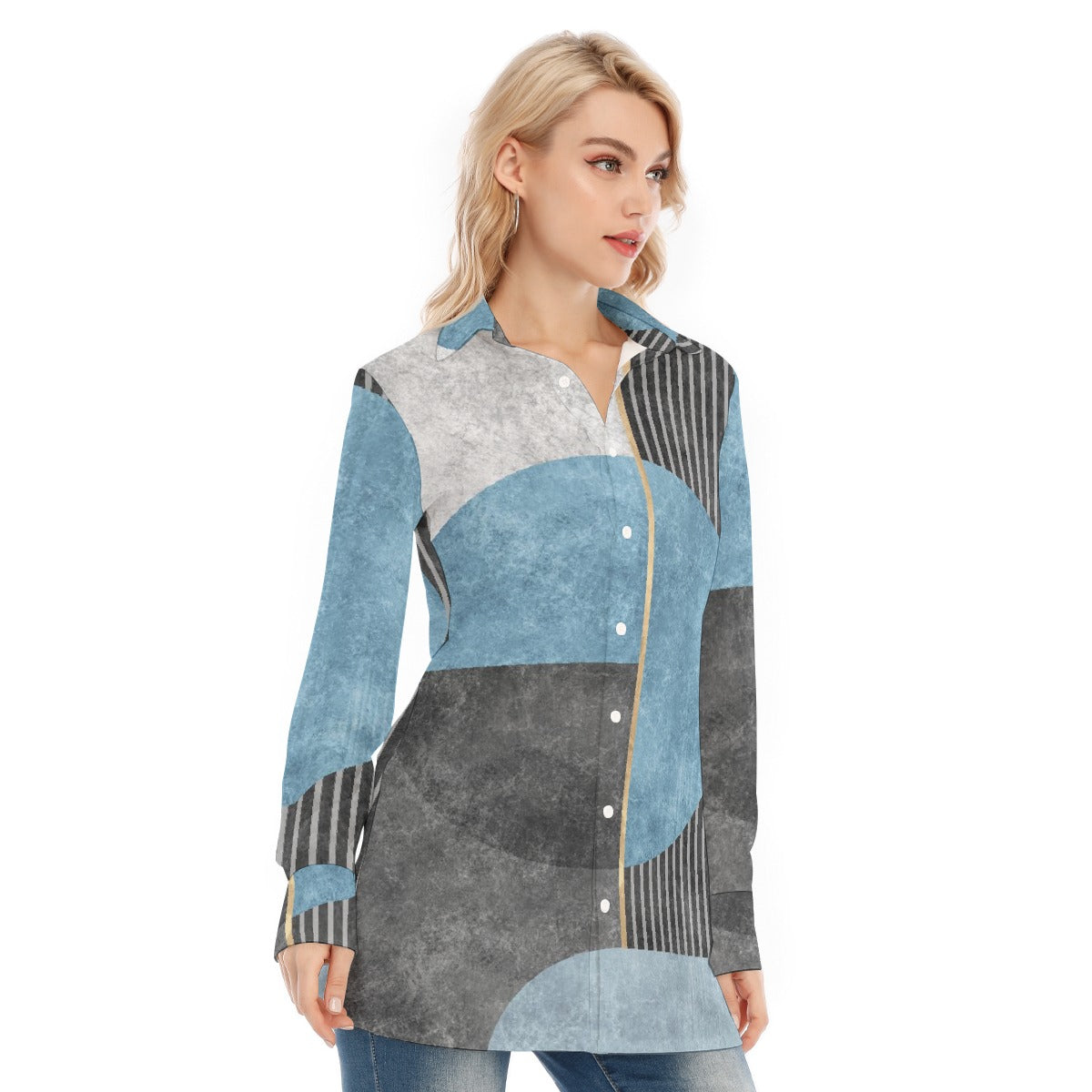 All-Over Print Women's Long Shirt