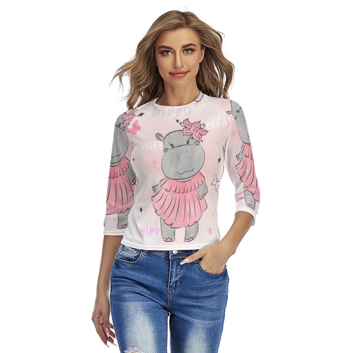 All-Over Print Women's Raglan Sleeves T-shirts