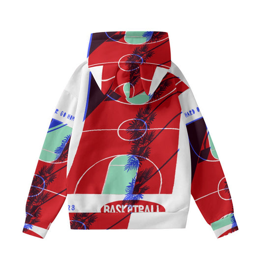 All-Over Print Women’s Hoodie With Decorative Ears