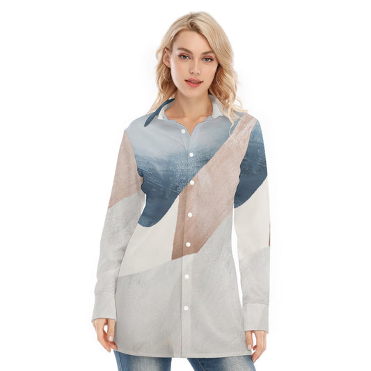 All-Over Print Women's Long Shirt