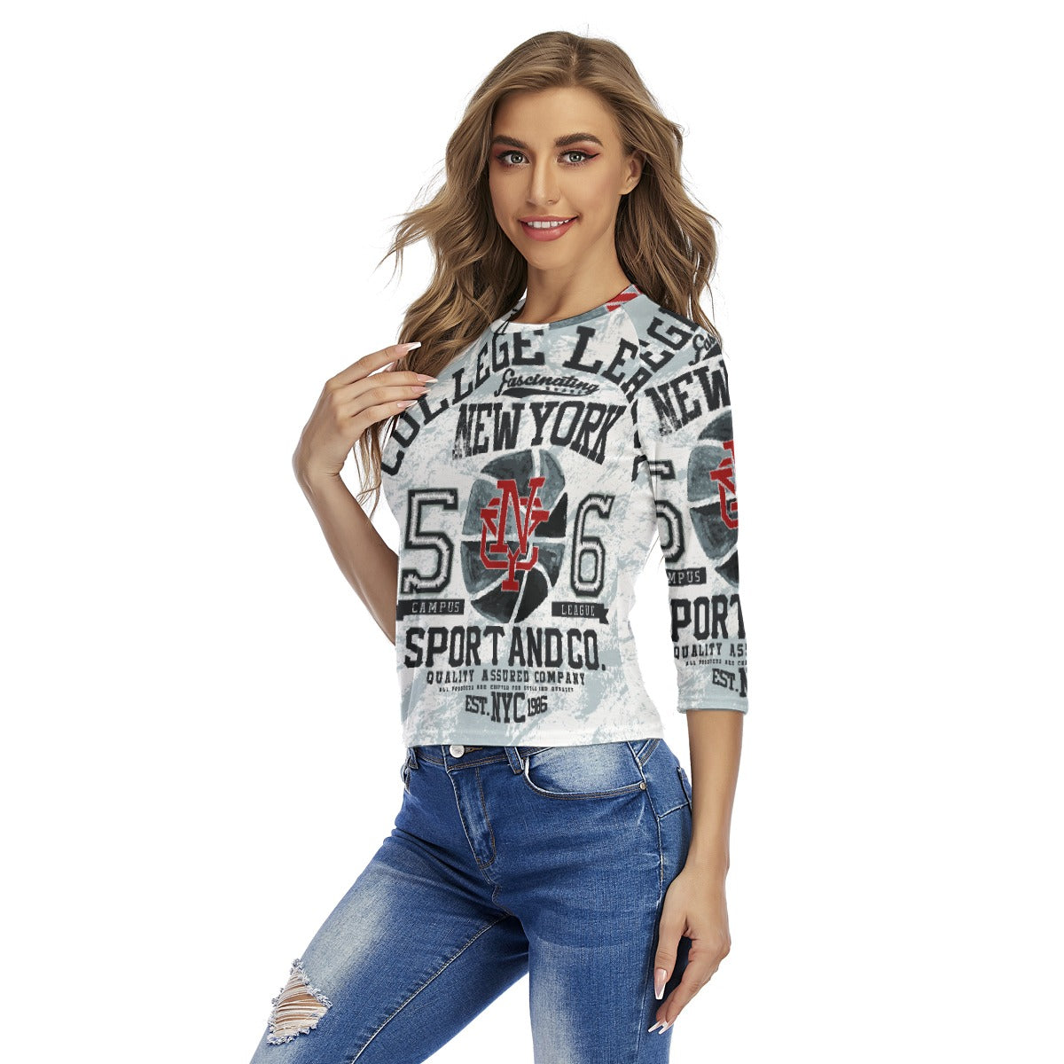 All-Over Print Women's Raglan Sleeves T-shirts