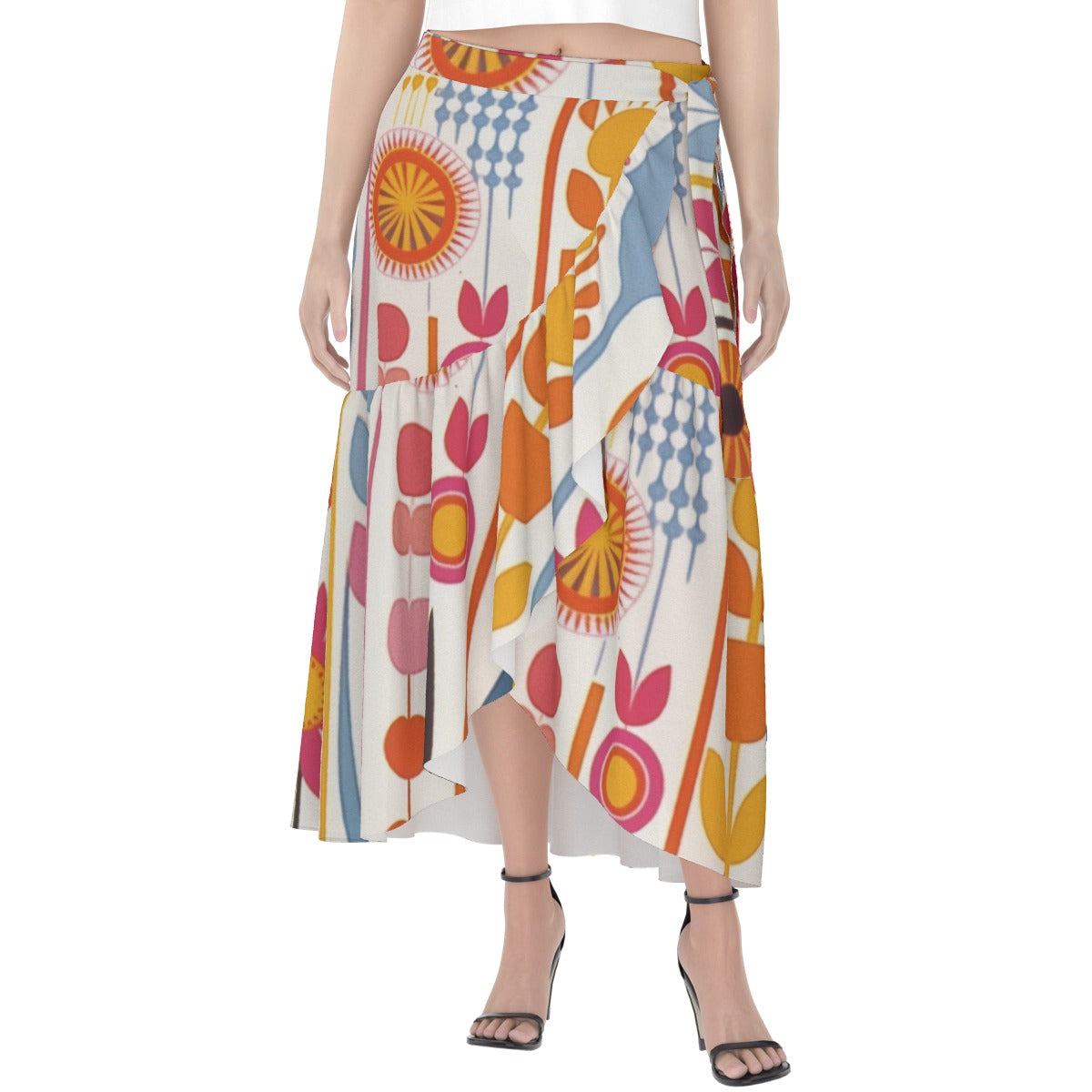 All-Over Print Women's Wrap Skirt