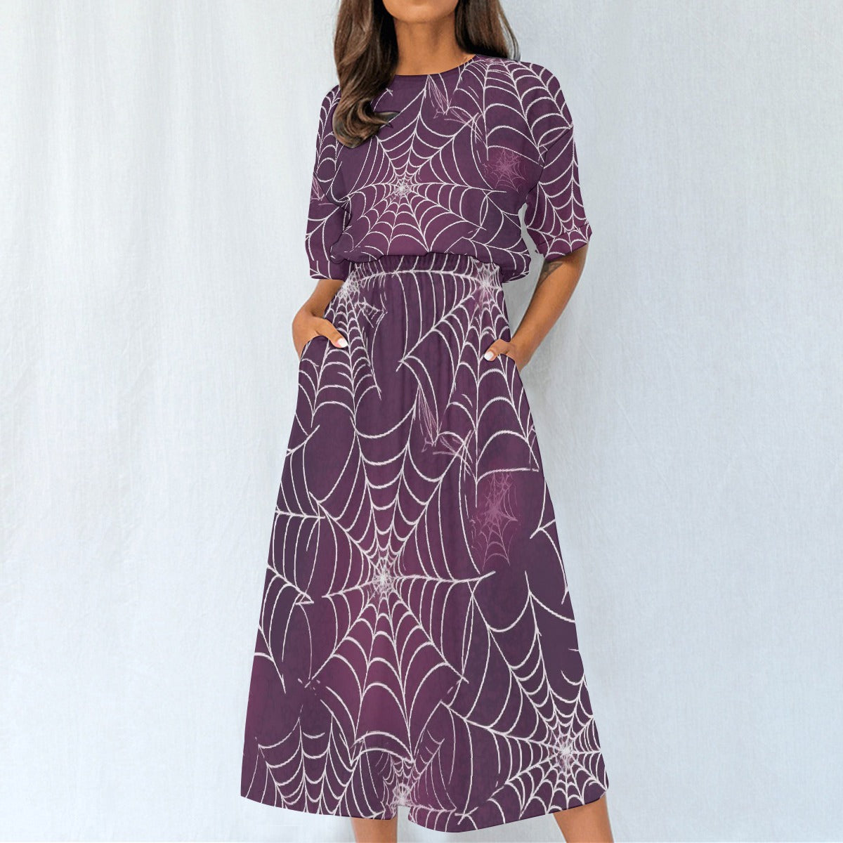 All-Over Print Women's Elastic Waist Dress