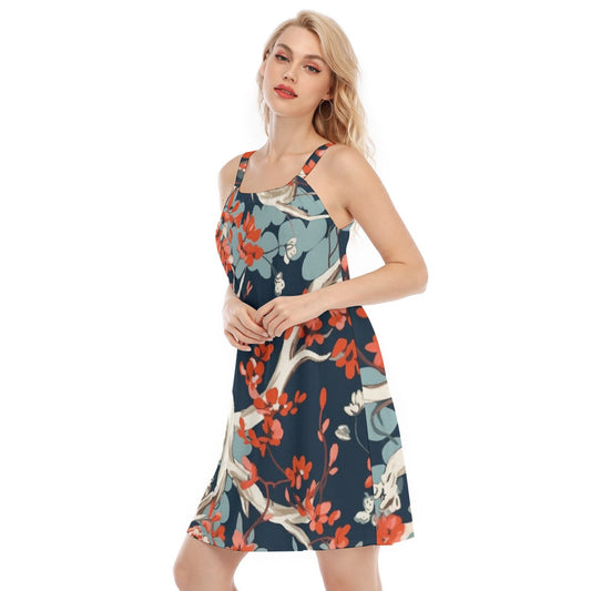 All-Over Print Women's O-neck Cami Dress