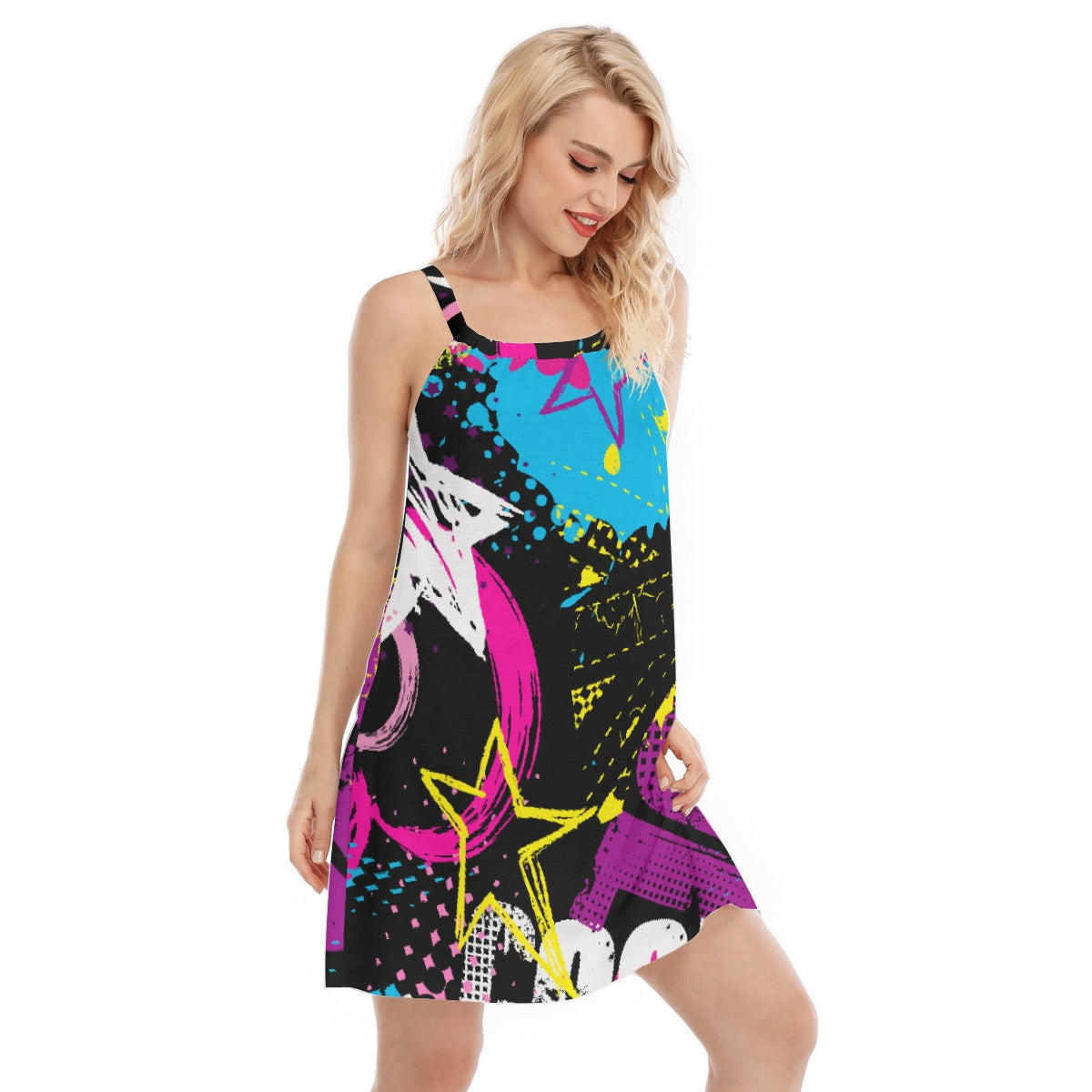 All-Over Print Women's Sleeveless Cami Dress