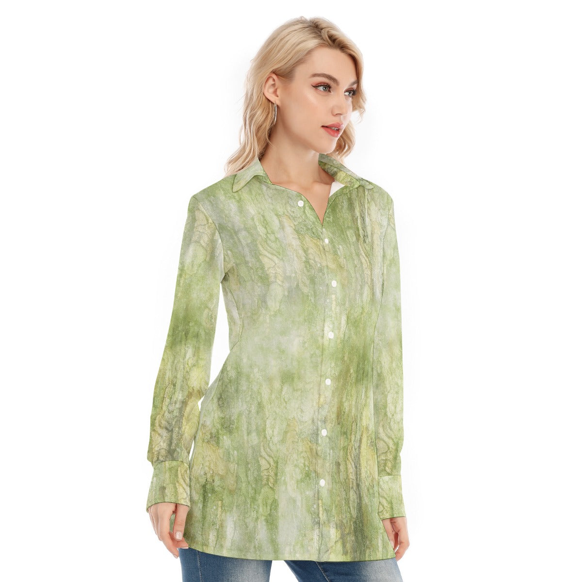 All-Over Print Women's Long Shirt