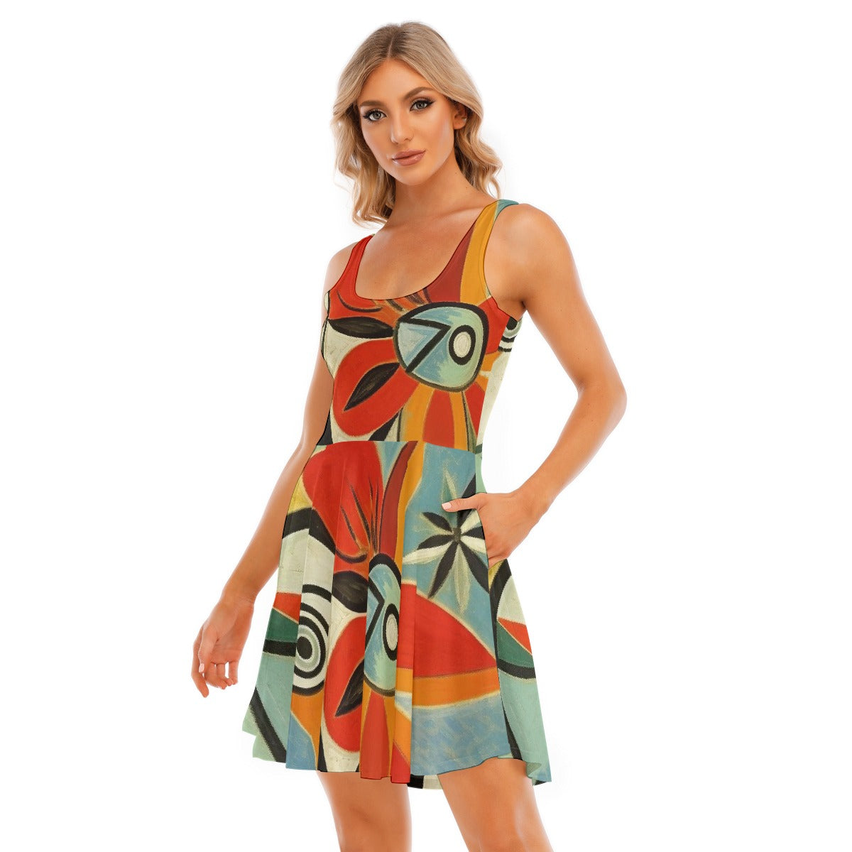 All-Over Print Women's Tank Vest Dress