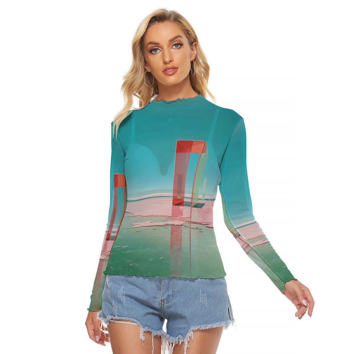 All-Over Print Women's Mesh T-shirt