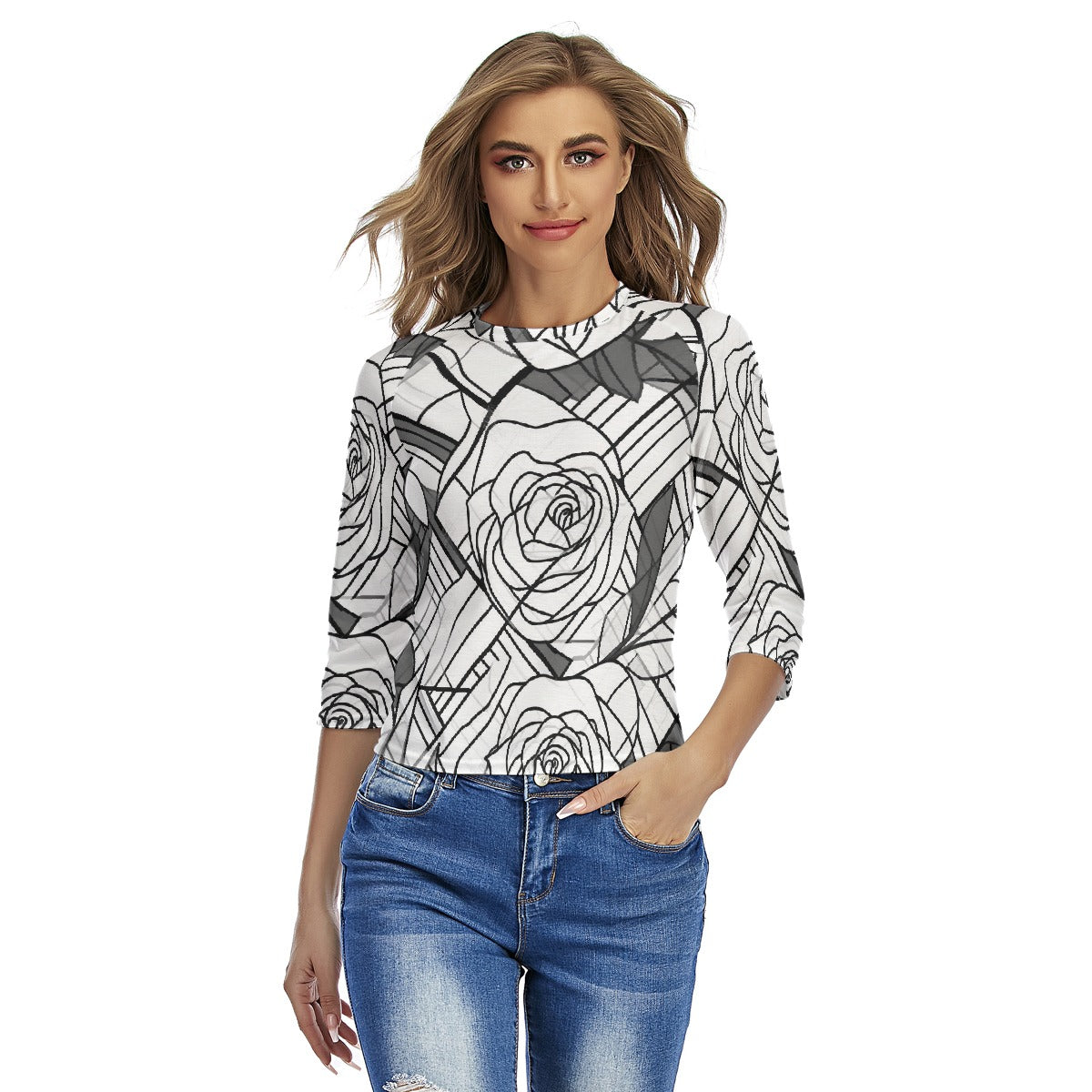 All-Over Print Women's Raglan Sleeves T-shirts