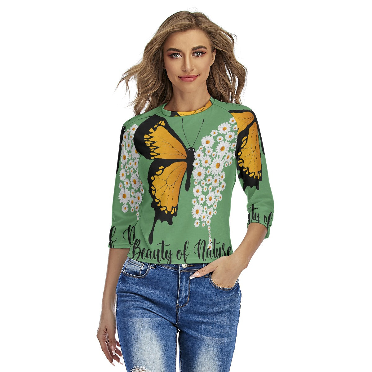 All-Over Print Women's Raglan Sleeves T-shirts