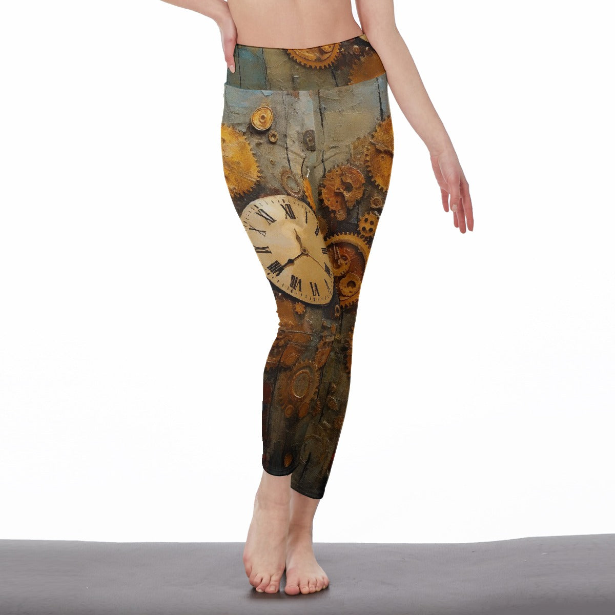 All-Over Print Women's High Waist Leggings | Side Stitch Closure