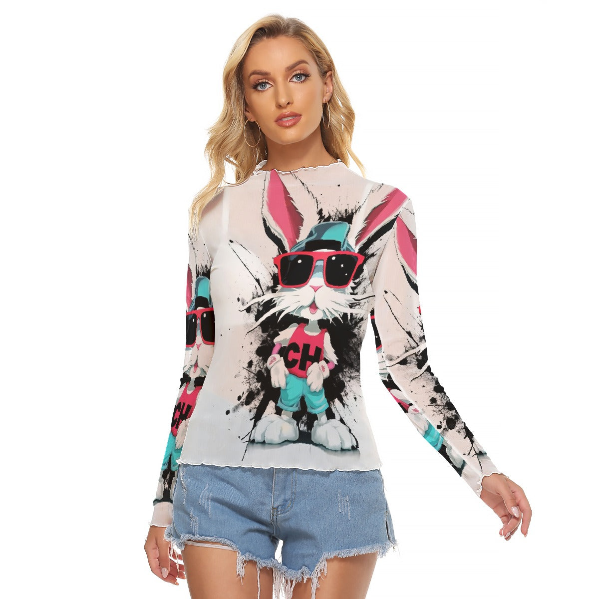 All-Over Print Women's Mesh T-shirt