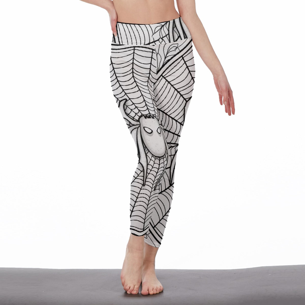 All-Over Print Women's High Waist Leggings | Side Stitch Closure