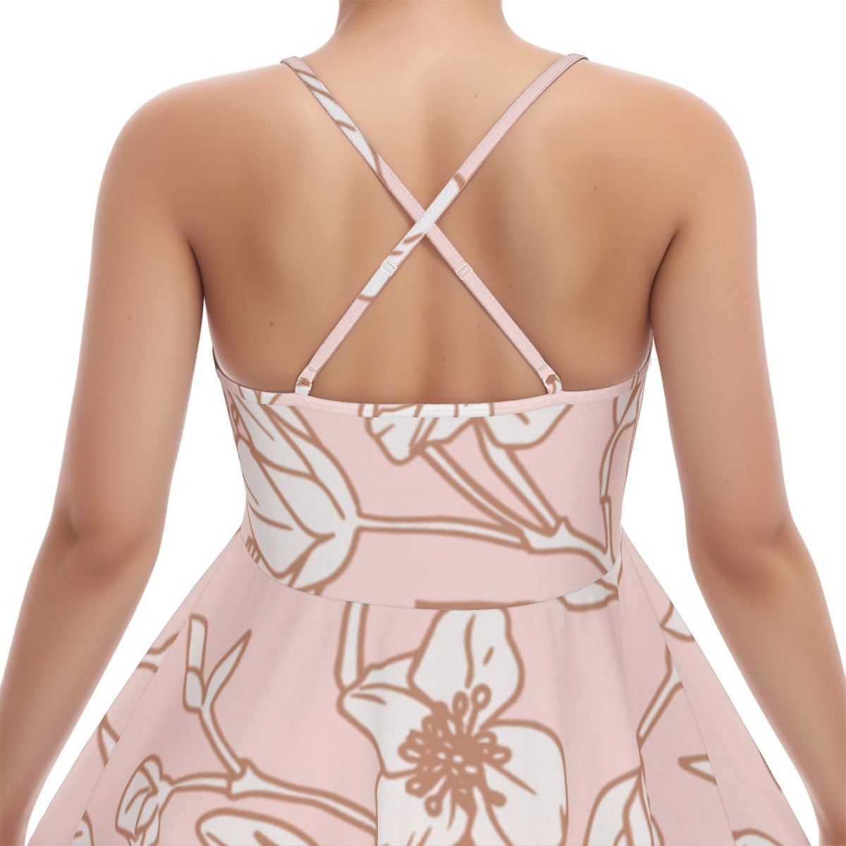 All-Over Print Women‘s Cross Cami Dress