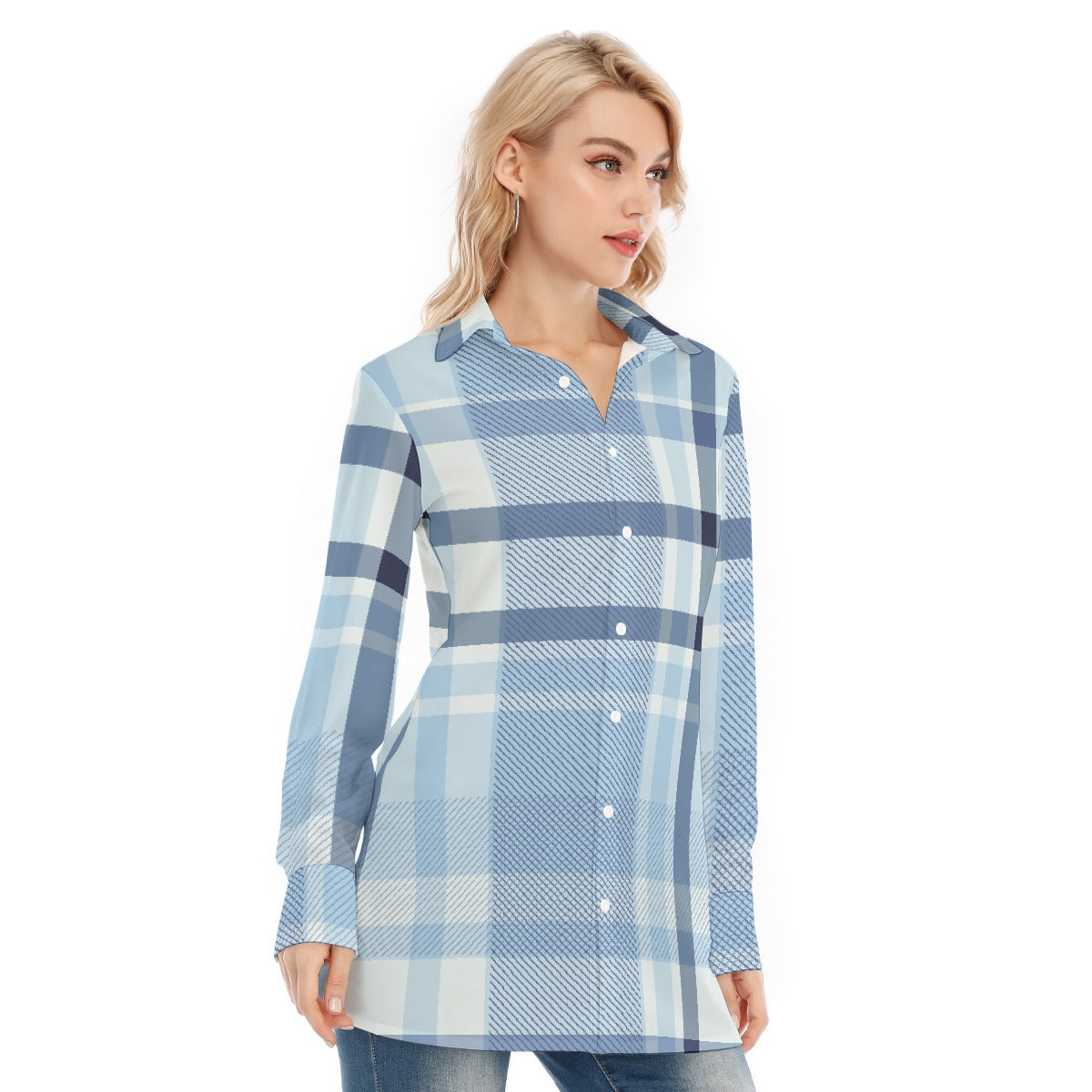 All-Over Print Women's Long Shirt