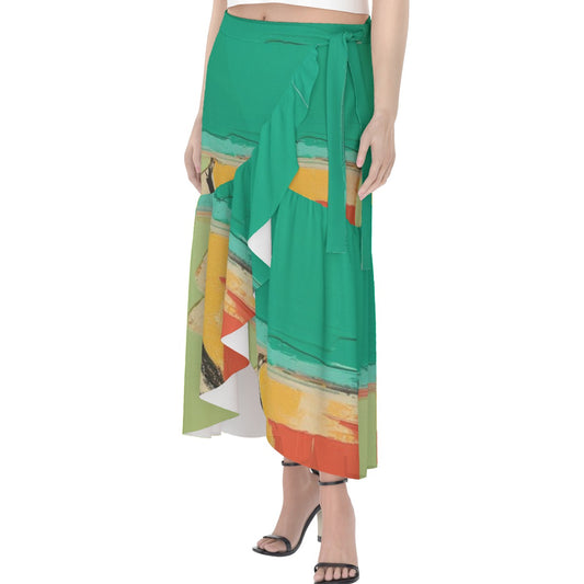 All-Over Print Women's Wrap Skirt