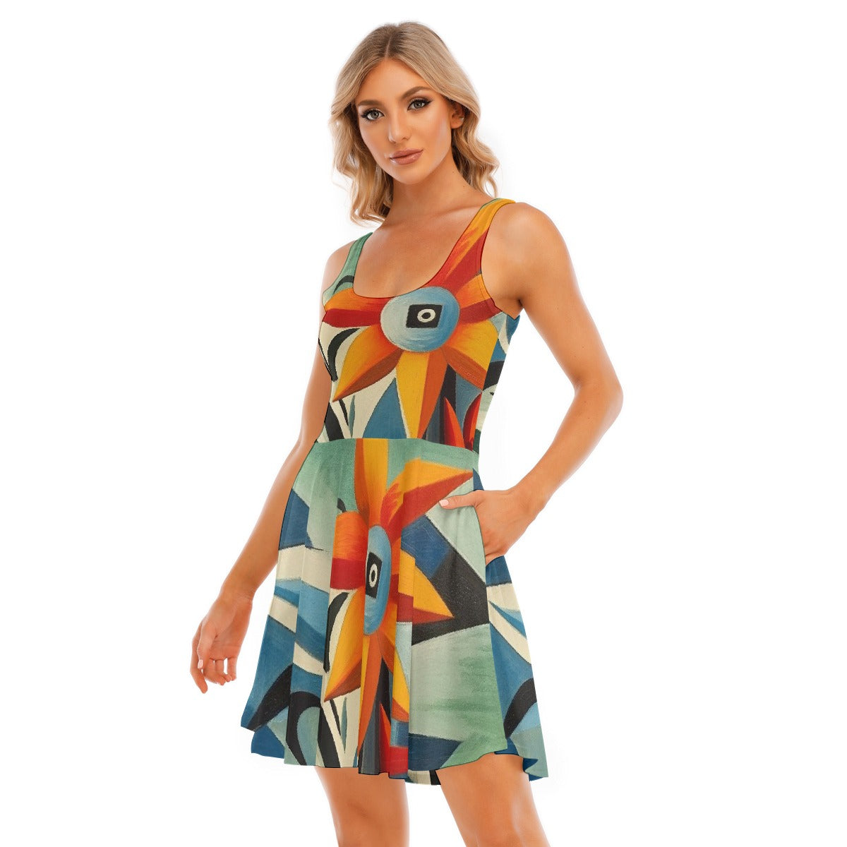 All-Over Print Women's Tank Vest Dress