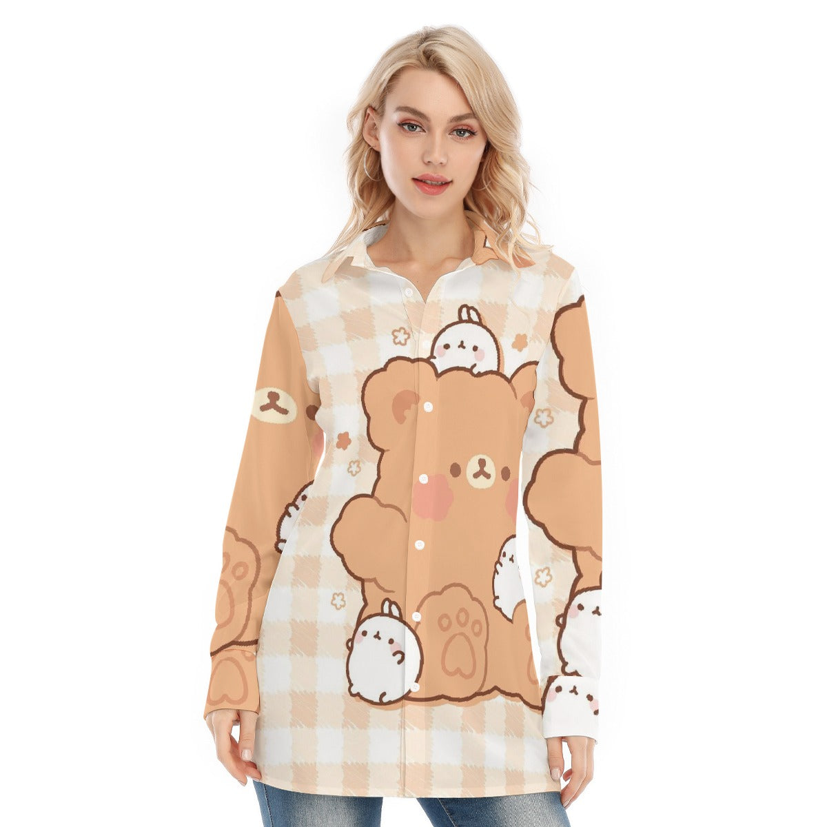 All-Over Print Women's Long Shirt