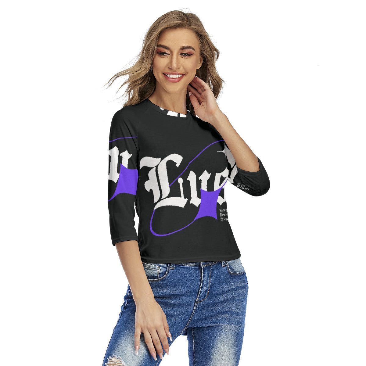 All-Over Print Women's Raglan Sleeves T-shirts