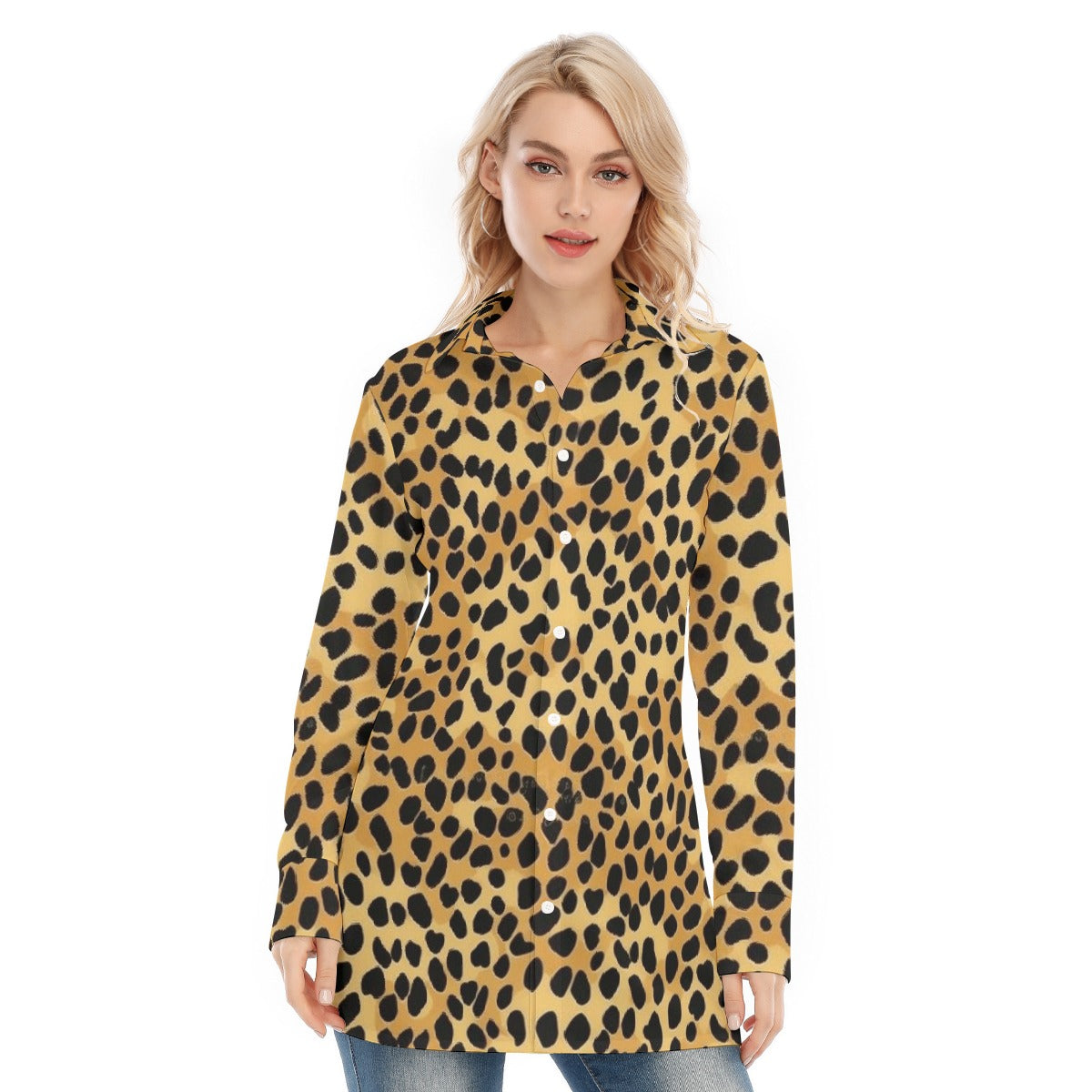 All-Over Print Women's Long Shirt