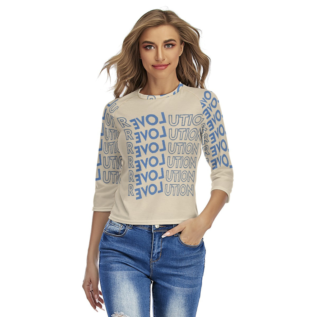 All-Over Print Women's Raglan Sleeves T-shirts