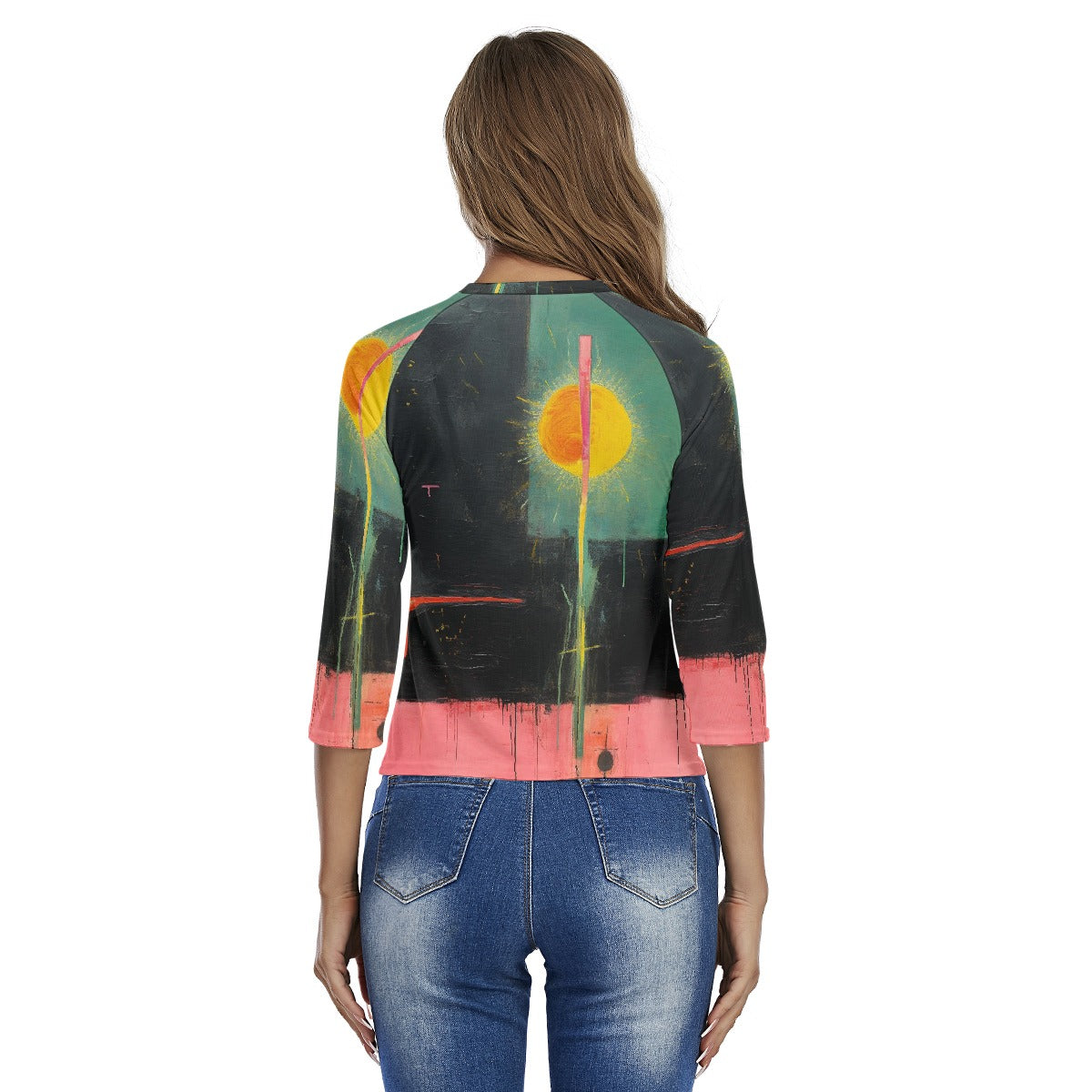 All-Over Print Women's Raglan Sleeves T-shirts