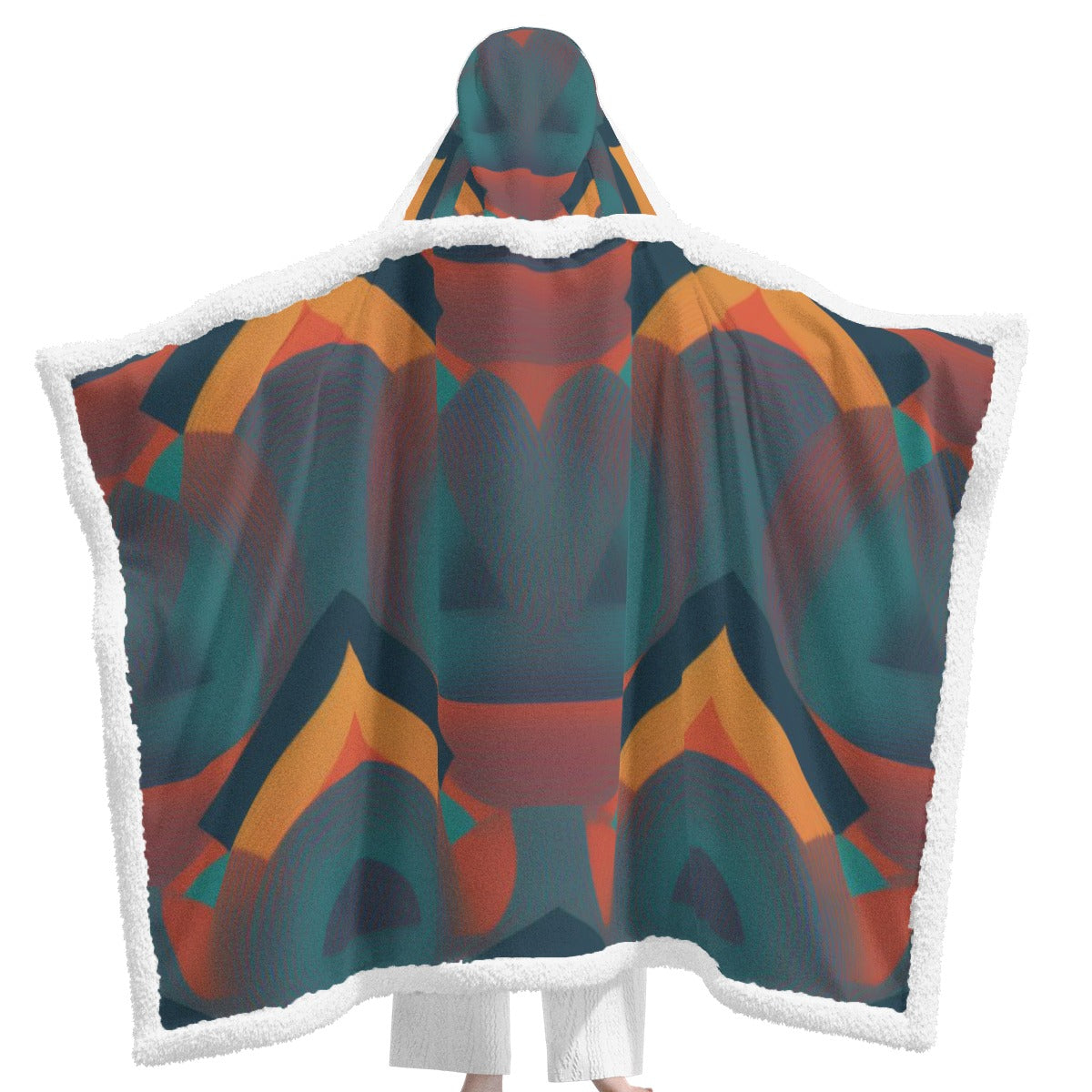 All-Over Print Unisex Wearable Hooded Blanket