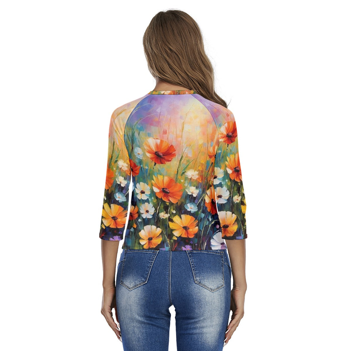 All-Over Print Women's Raglan Sleeves T-shirts