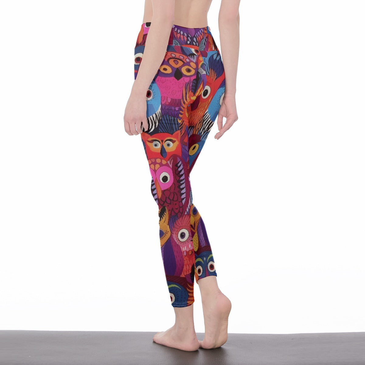 All-Over Print Women's High Waist Leggings | Side Stitch Closure