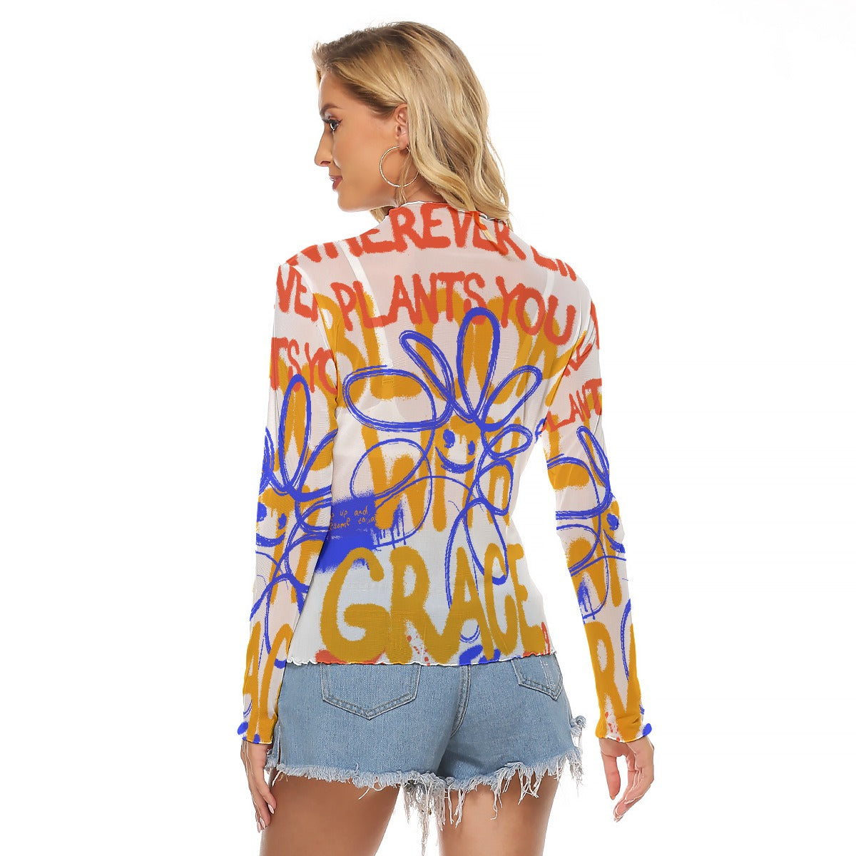 All-Over Print Women's Mesh T-shirt