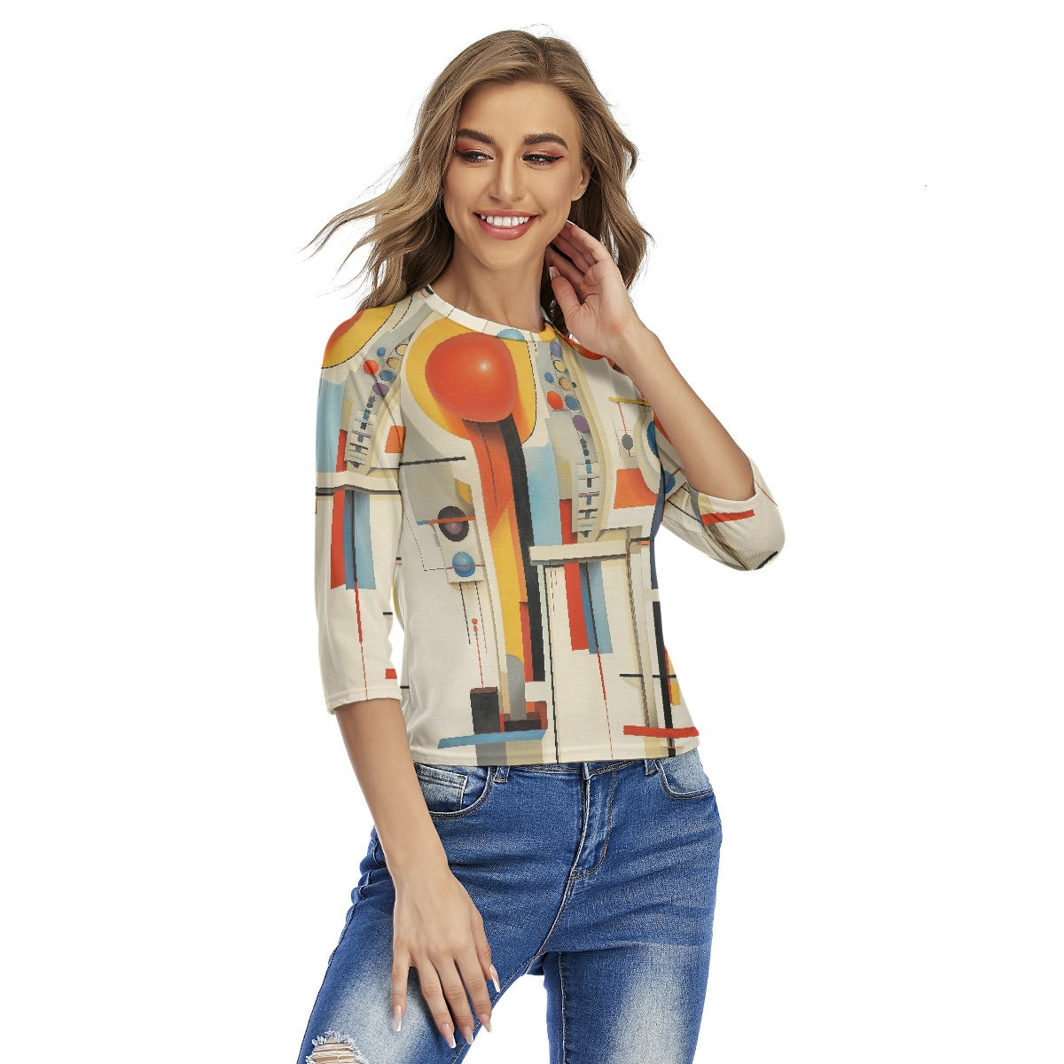 All-Over Print Women's Raglan Sleeves T-shirts