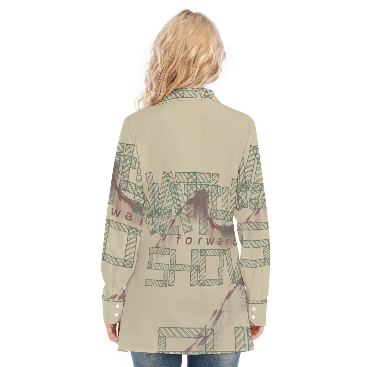 All-Over Print Women's Long Shirt