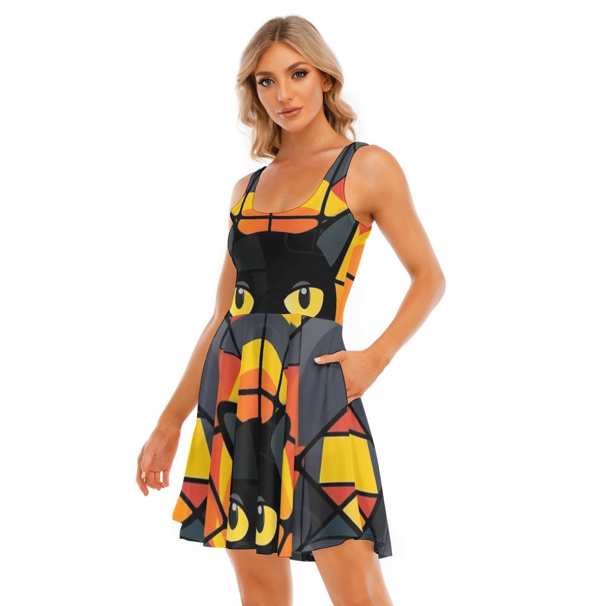 All-Over Print Women's Tank Vest Dress