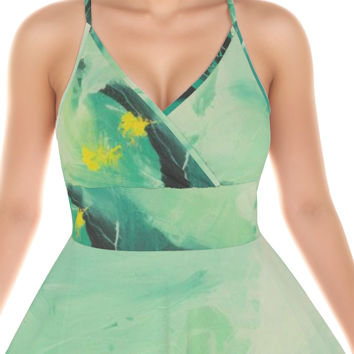 All-Over Print Women‘s Cross Cami Dress