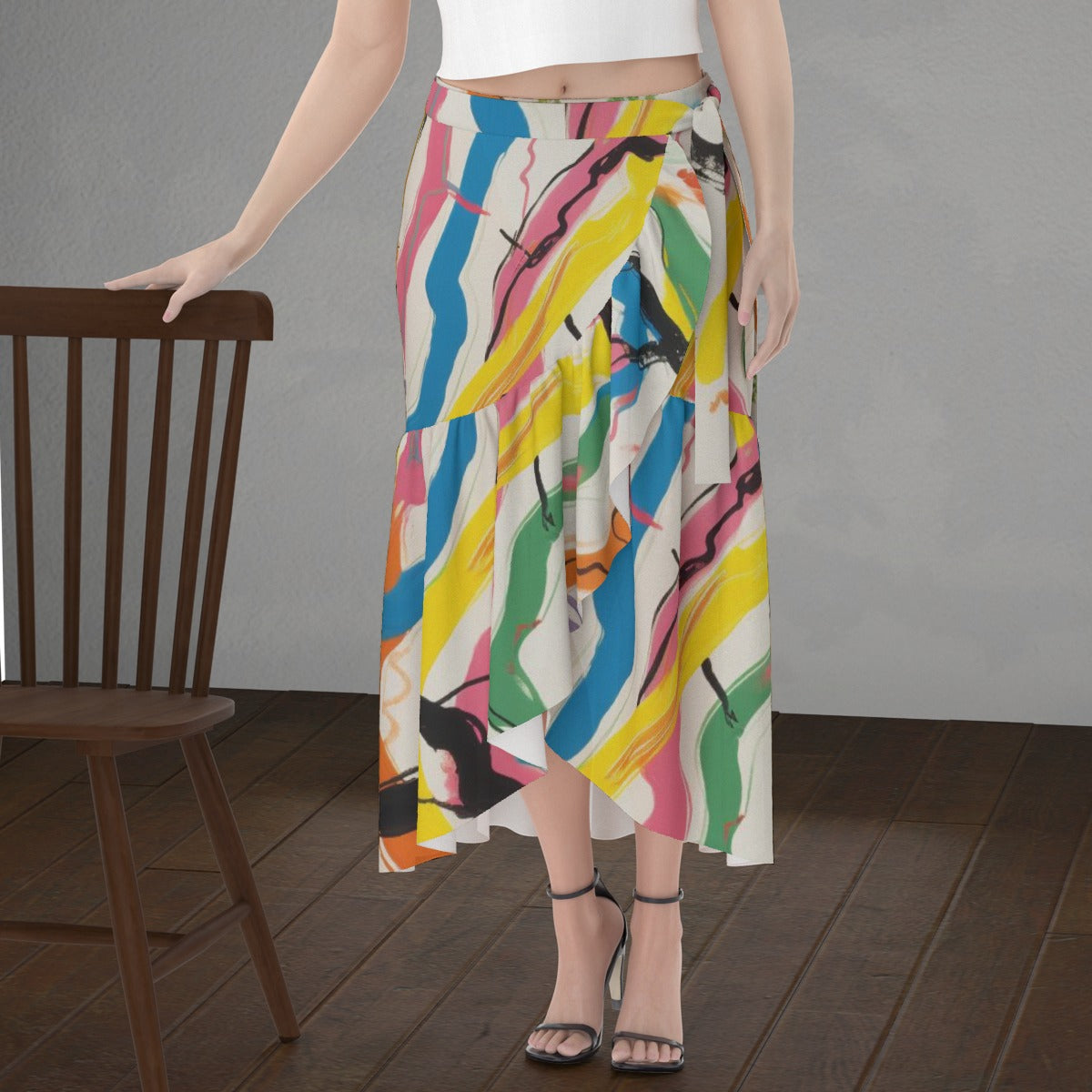 All-Over Print Women's Wrap Skirt