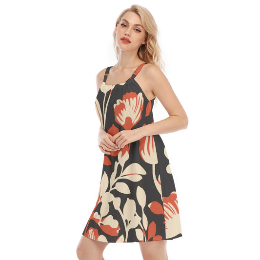 All-Over Print Women's O-neck Cami Dress