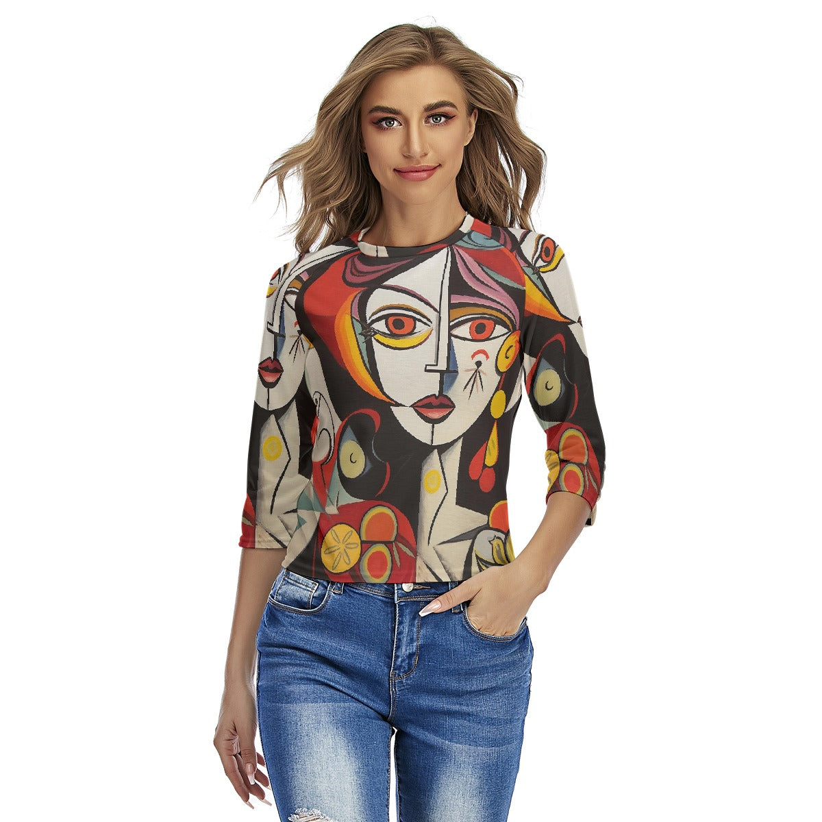 All-Over Print Women's Raglan Sleeves T-shirts