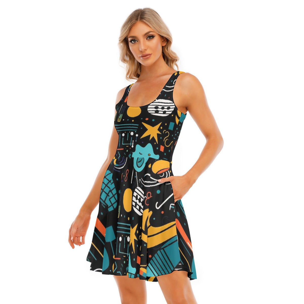 All-Over Print Women's Tank Vest Dress