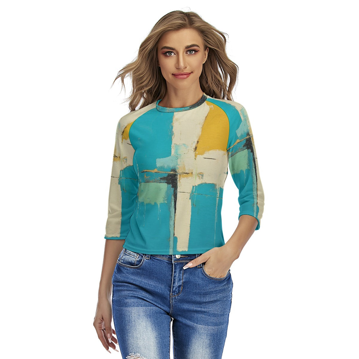 All-Over Print Women's Raglan Sleeves T-shirts