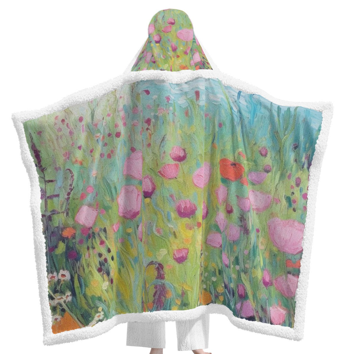 All-Over Print Unisex Wearable Hooded Blanket