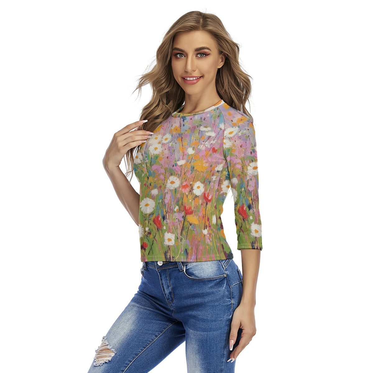 All-Over Print Women's Raglan Sleeves T-shirts