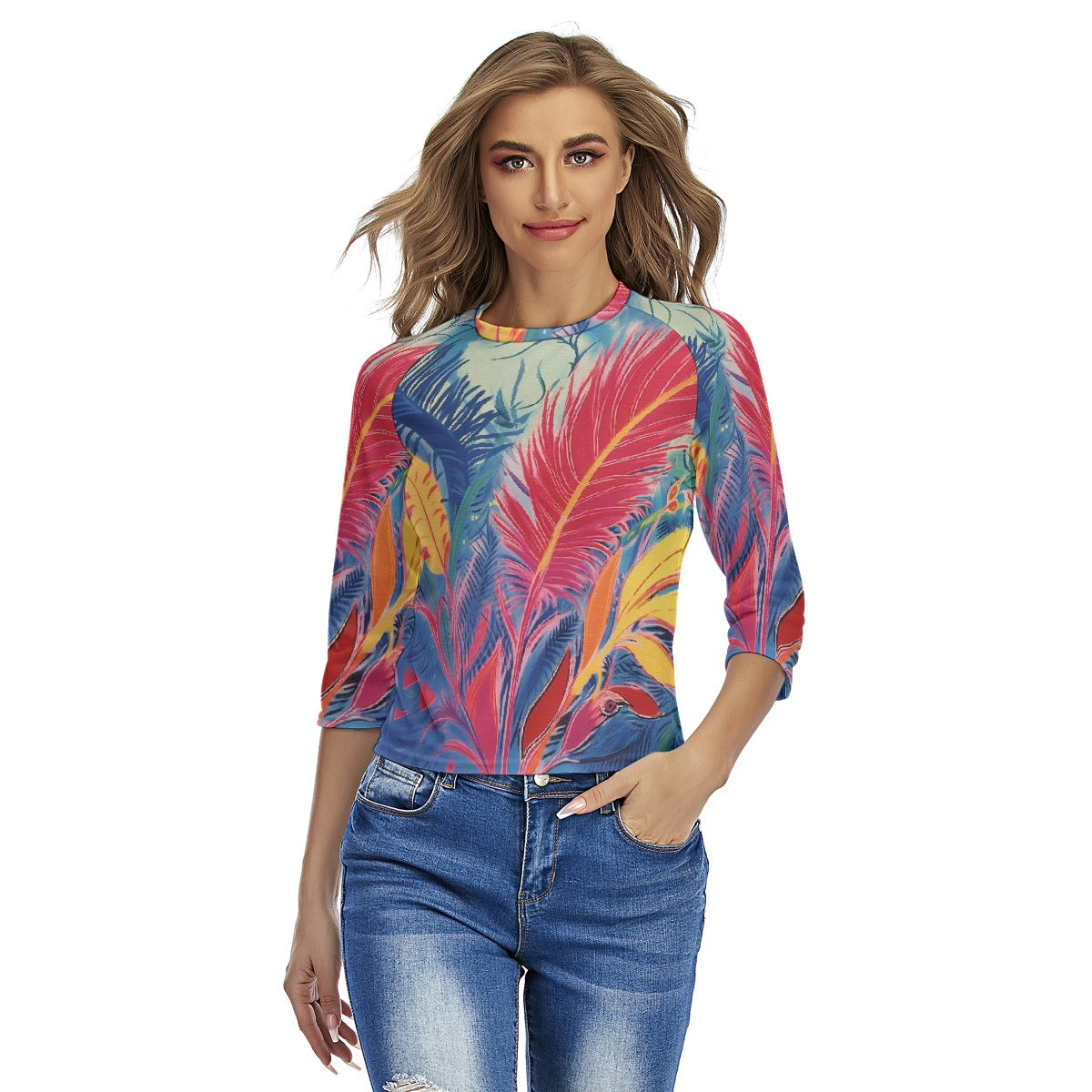 All-Over Print Women's Raglan Sleeves T-shirts