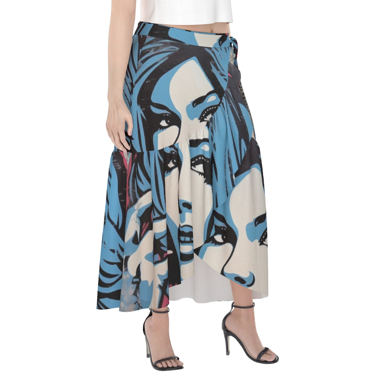 All-Over Print Women's Wrap Skirt