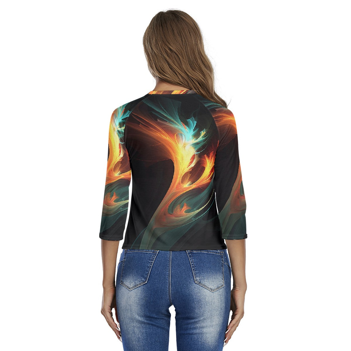 All-Over Print Women's Raglan Sleeves T-shirts